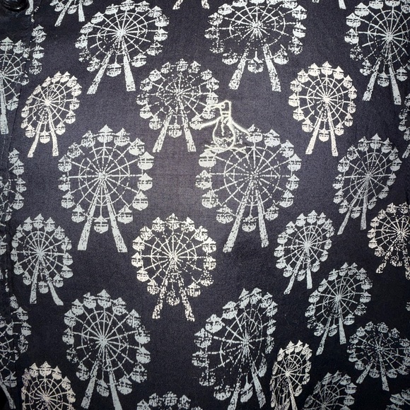 Original Penguin Heritage Slim Fit Shirt XL – Ferris Wheel Print Short Sleeve - Picture 7 of 10